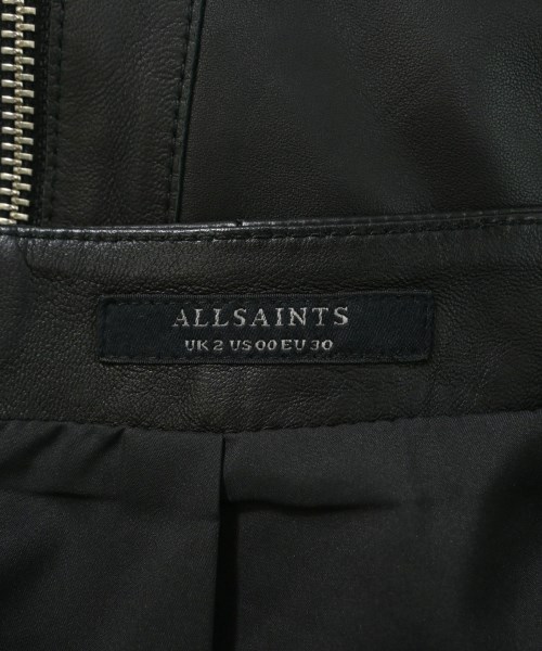 ALLSAINTS（オールセインツ）ひざ丈スカート 黒 サイズ:-(M位) レディース/2200642038104