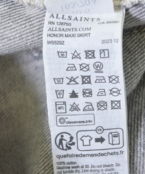 ALLSAINTS（オールセインツ）ロング・マキシ丈スカート グレー サイズ:38(M位) レディース/2200705204019