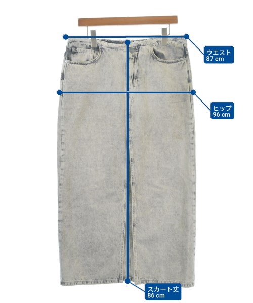 ALLSAINTS（オールセインツ）ロング・マキシ丈スカート グレー サイズ:38(M位) レディース/2200705204019