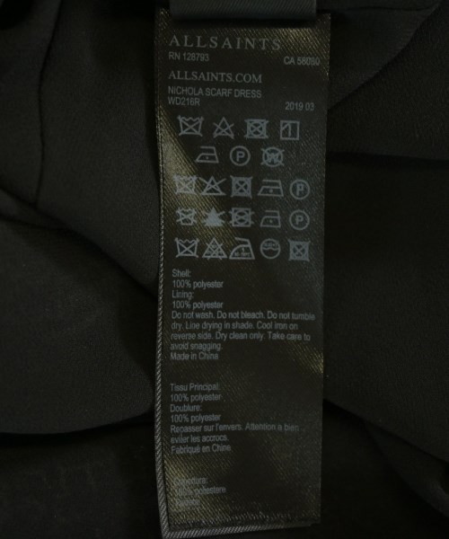 ALLSAINTS（オールセインツ）ブラウス 黒 サイズ:XS レディース/2200718699024