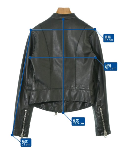 ALLSAINTS（オールセインツ）ライダース 黒 サイズ:34(XS位) レディース/2200727691019