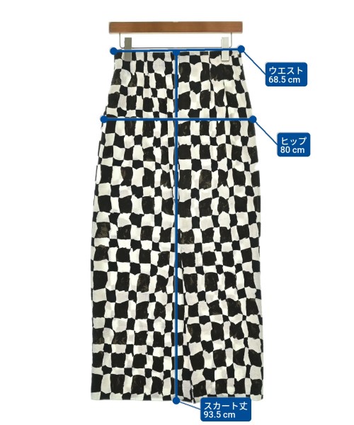 HARDY NOIR（アルディーノアール）ロング・マキシ丈スカート 白 サイズ:38(M位) レディース/2200618060023