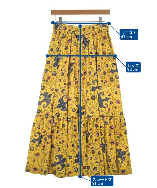 styling/（スタイリング）ロング・マキシ丈スカート 黄 サイズ:1(S位) レディース/2200635155122