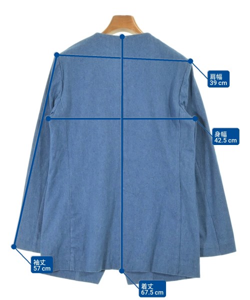 styling/（スタイリング）カジュアルジャケット 青 サイズ:1(S位) レディース/2200678047064