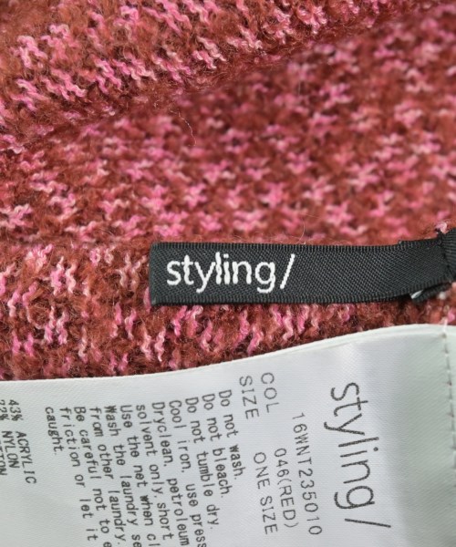 styling/（スタイリング）ニット・セーター 赤 サイズ:F レディース/2200664343187
