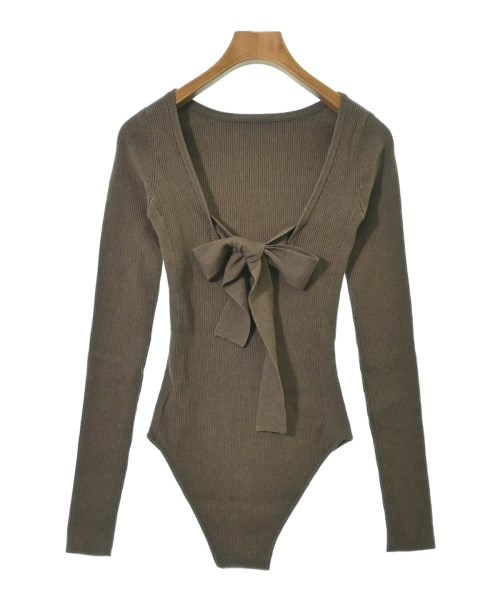 kei shirahata（ケイシラハタ）Tシャツ・カットソー 茶 サイズ:F レディース/2200626552053