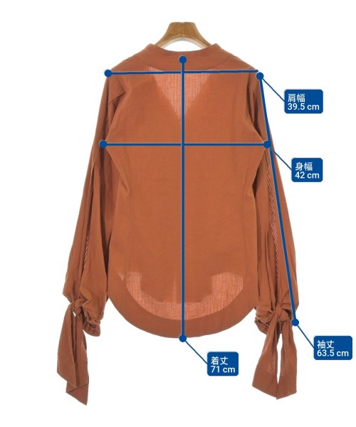 kei shirahata（ケイシラハタ）ブラウス オレンジ サイズ:F レディース/2200679326052