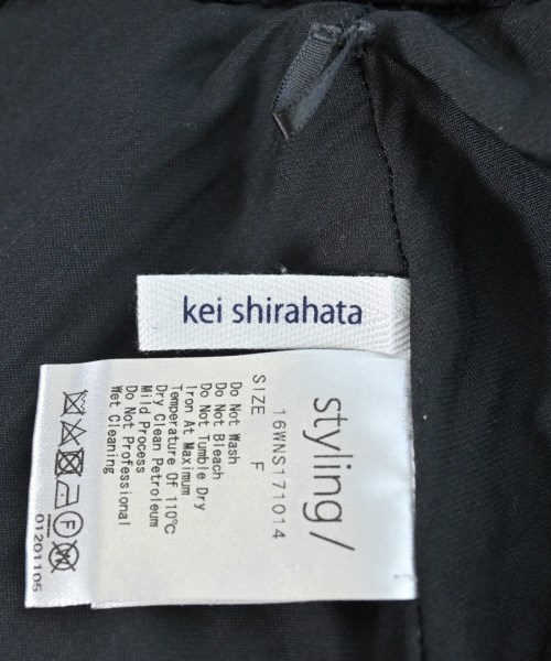kei shirahata（ケイシラハタ）ひざ丈スカート 黒 サイズ:F レディース/2200678210192