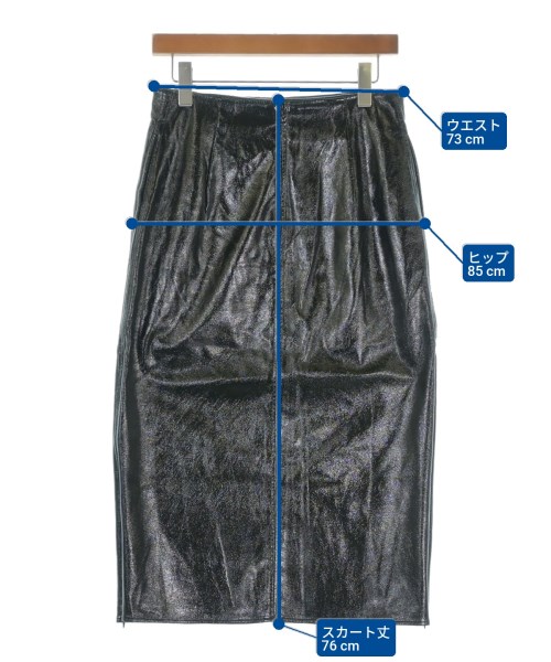 kei shirahata（ケイシラハタ）ロング・マキシ丈スカート 黒 サイズ:1(S位) レディース/2200649623082