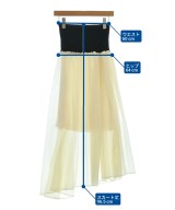 kei shirahata（ケイシラハタ）ロング・マキシ丈スカート 白 サイズ:F レディース/2200643305113