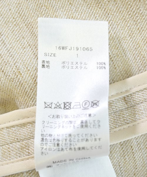 kei shirahata（ケイシラハタ）テーラードジャケット ベージュ サイズ:1(S位) レディース/2200728257016
