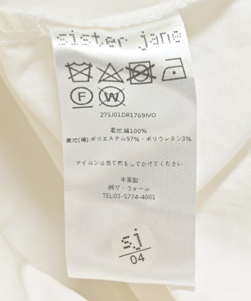 sister jane（シスタージェーン）シャツワンピース 白 サイズ:S レディース/2200714497068