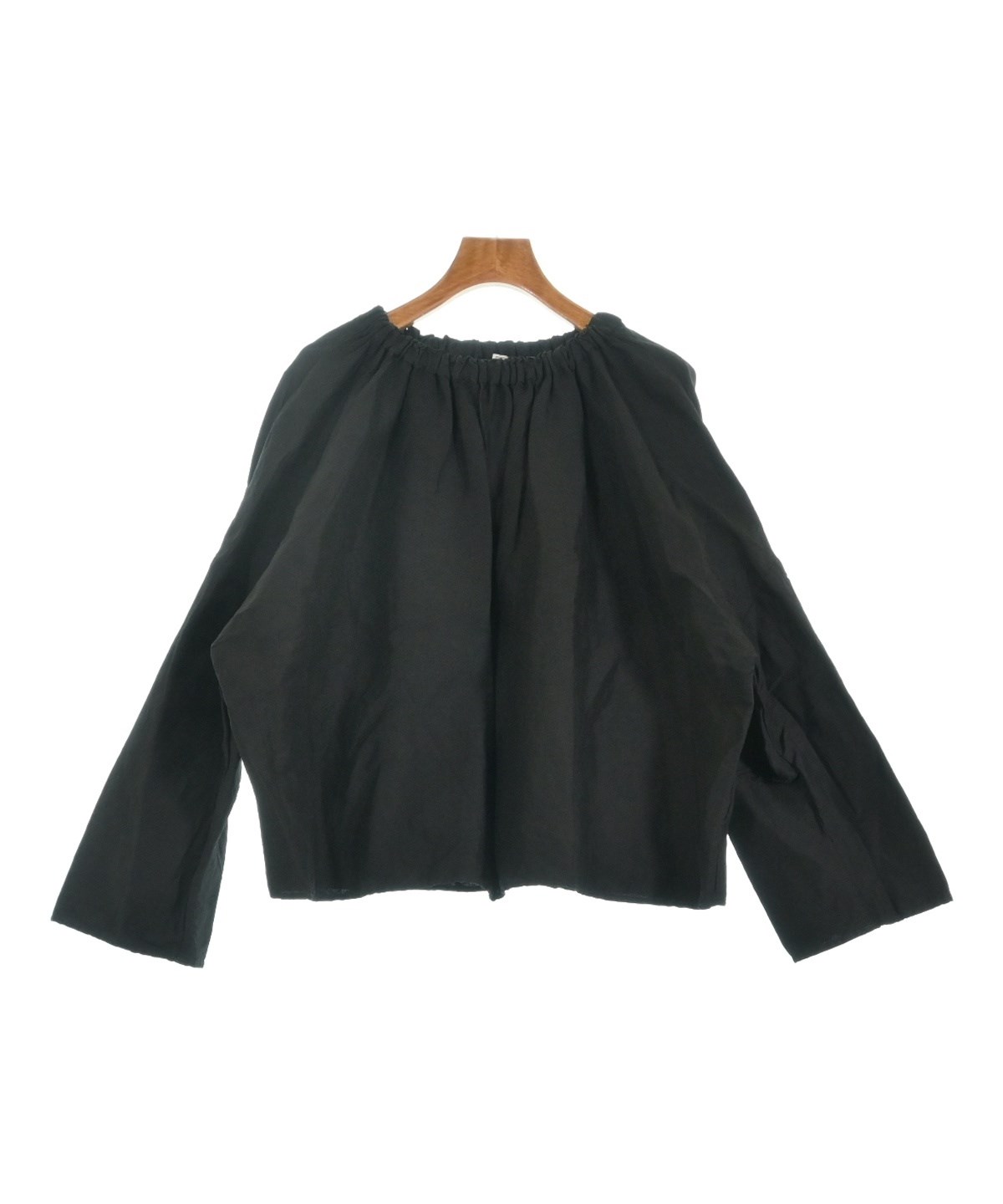 トーテムtoteme ドレープチュニックブラウス　黒サイズ32 トーテムtoteme ドレープチュニックブラウス 黒サイズ32 - メルカリ