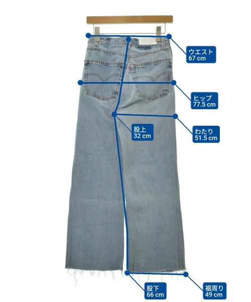 RE/DONE（リダン）デニムパンツ 青 サイズ:25(S位) レディース/2200675289016