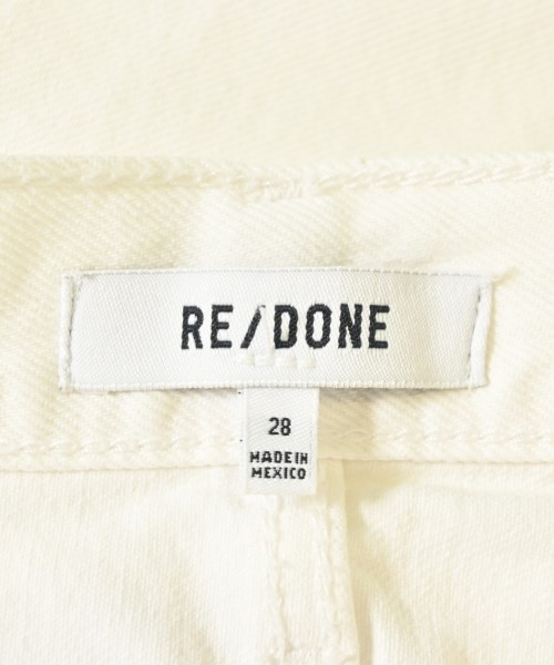 RE/DONE（リダン）デニムパンツ 白 サイズ:28(L位) レディース/2200701498245