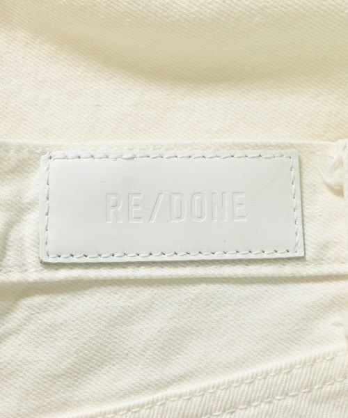 RE/DONE（リダン）デニムパンツ 白 サイズ:28(L位) レディース/2200701498245