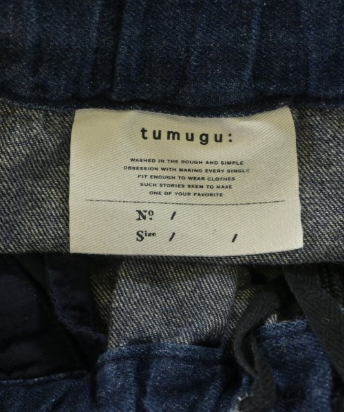tumugu:（ツムグ）デニムパンツ 紺 サイズ:F レディース/2200608292168