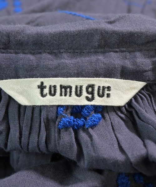 tumugu:（ツムグ）シャツワンピース 紺 サイズ:F レディース/2200608895239