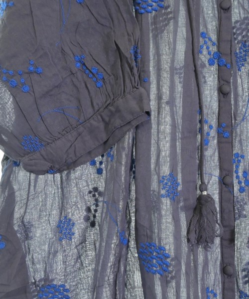 tumugu:（ツムグ）シャツワンピース 紺 サイズ:F レディース/2200608895239