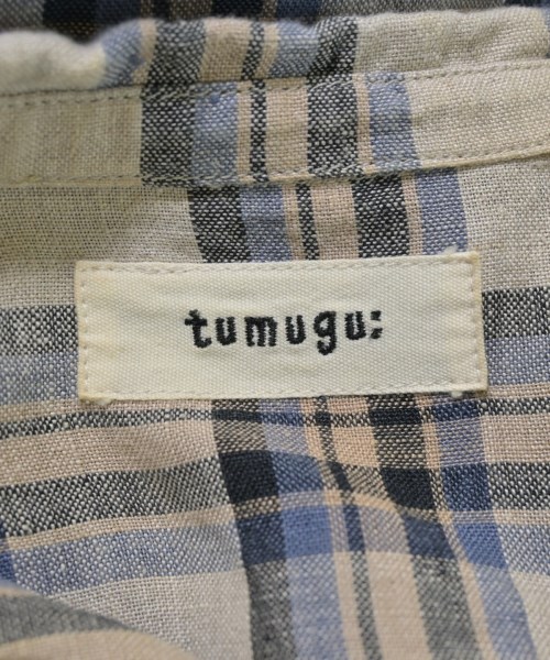tumugu:（ツムグ）シャツワンピース ベージュ サイズ:F レディース/2200673877093