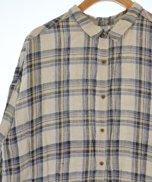 tumugu:（ツムグ）シャツワンピース ベージュ サイズ:F レディース/2200673877093