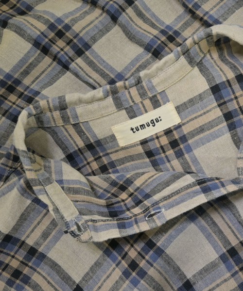 tumugu:（ツムグ）シャツワンピース ベージュ サイズ:F レディース/2200673877093