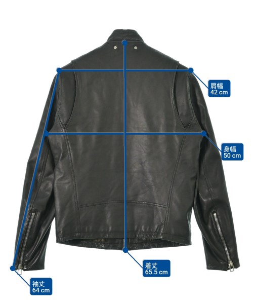 PS by Paul Smith（ピーエスバイポールスミス）ライダース 黒 サイズ:M メンズ/2200698402089