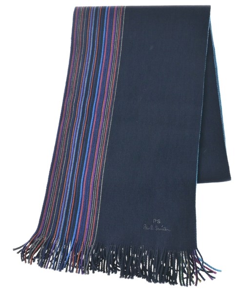 PS by Paul Smith(ピーエスバイポールスミス)マフラー 紺 サイズ:-/2200645225068