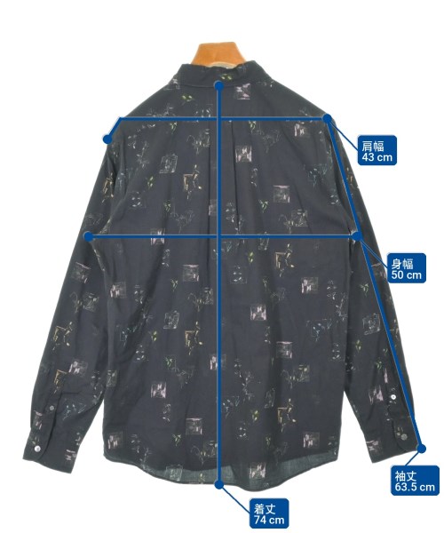 PS by Paul Smith（ピーエスバイポールスミス）カジュアルシャツ 黒 サイズ:L メンズ/2200726064043