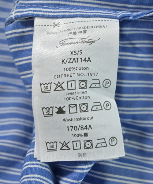 American Vintage（アメリカンヴィンテージ）ワンピース 青 サイズ:XS レディース/2200719791024