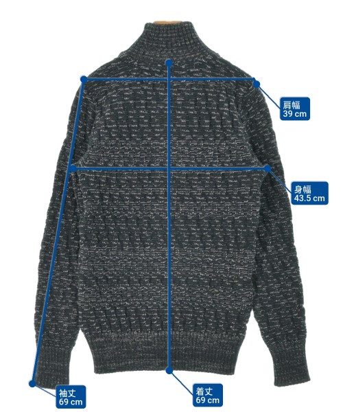 S.N.S.HERNING（エスエヌエスハーニング）カーディガン 紺 サイズ:S メンズ/2200667387447