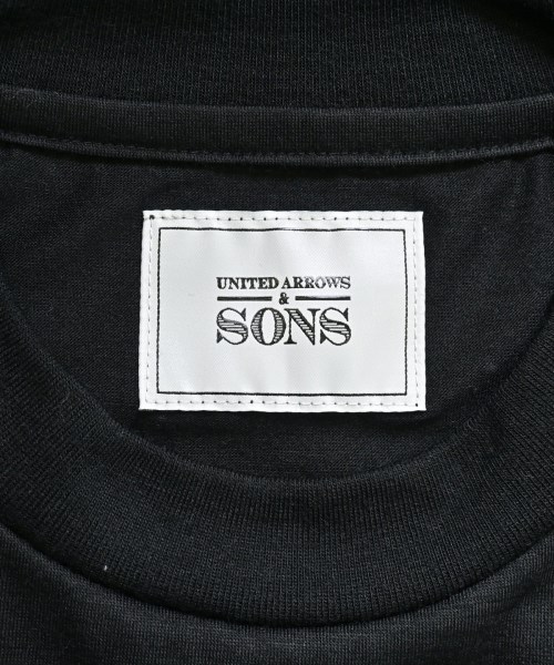UNITED ARROWS&SONS（ユナイテッドアローズアンドサンズ）Tシャツ・カットソー 黒 サイズ:S メンズ/2200636054073