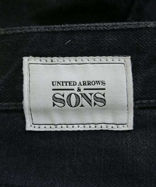 UNITED ARROWS&SONS（ユナイテッドアローズアンドサンズ）デニムパンツ 黒 サイズ:S メンズ/2200643363038