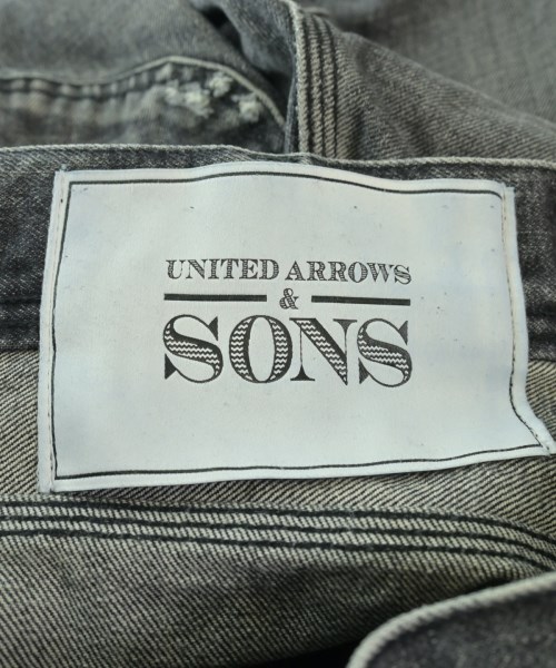 UNITED ARROWS&SONS（ユナイテッドアローズアンドサンズ）デニムパンツ 黒 サイズ:S メンズ/2200644251167