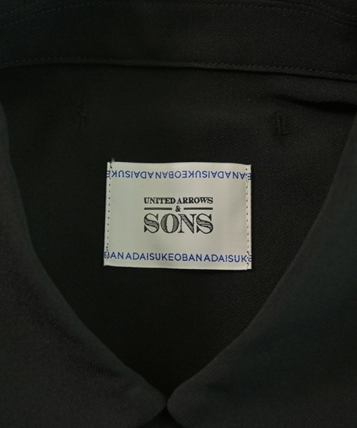 UNITED ARROWS&SONS（ユナイテッドアローズアンドサンズ）ポロシャツ 黒 サイズ:M メンズ/2200628304124