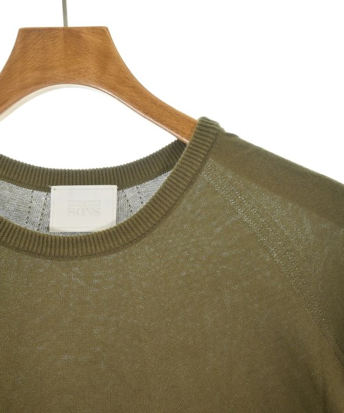 UNITED ARROWS&SONS（ユナイテッドアローズアンドサンズ）ニット・セーター カーキ サイズ:L メンズ/2200619031091