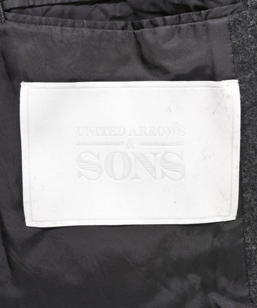 UNITED ARROWS&SONS（ユナイテッドアローズアンドサンズ）チェスターコート グレー サイズ:L メンズ/2200619031282