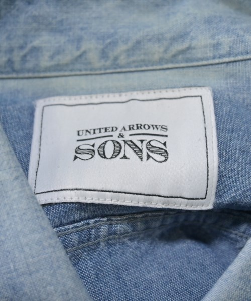 UNITED ARROWS&SONS（ユナイテッドアローズアンドサンズ）カジュアルシャツ 青 サイズ:S メンズ/2200620851053