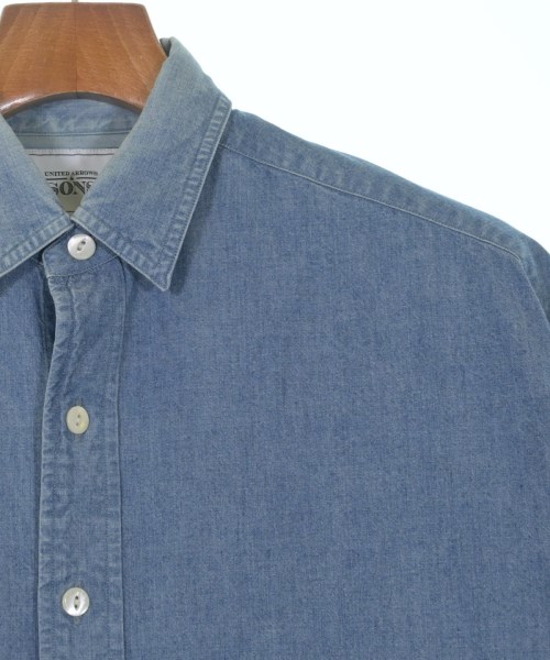 UNITED ARROWS&SONS（ユナイテッドアローズアンドサンズ）カジュアルシャツ 青 サイズ:S メンズ/2200620851053