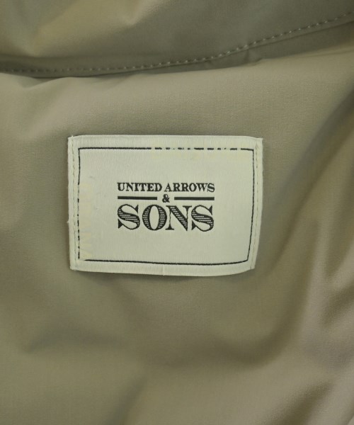 UNITED ARROWS&SONS（ユナイテッドアローズアンドサンズ）ダウンジャケット/ダウンベスト ベージュ サイズ:L メンズ/2200687648474