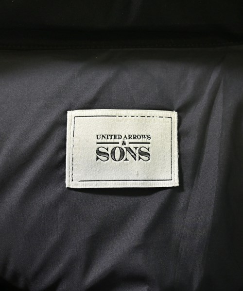 UNITED ARROWS&SONS（ユナイテッドアローズアンドサンズ）ダウンジャケット/ダウンベスト 黒 サイズ:L メンズ/2200687648498