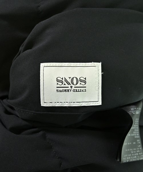 UNITED ARROWS&SONS（ユナイテッドアローズアンドサンズ）ダウンジャケット/ダウンベスト 黒 サイズ:L メンズ/2200687648504
