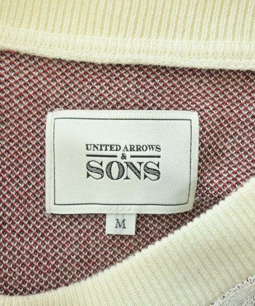 UNITED ARROWS&SONS（ユナイテッドアローズアンドサンズ）ニット・セーター 白 サイズ:M メンズ/2200691383064