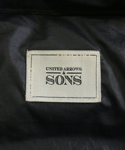 UNITED ARROWS&SONS（ユナイテッドアローズアンドサンズ）ダウンジャケット/ダウンベスト 黒 サイズ:S メンズ/2200648768012