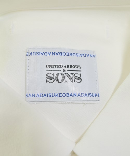 UNITED ARROWS&SONS（ユナイテッドアローズアンドサンズ）カジュアルシャツ 白 サイズ:M メンズ/2200648936152