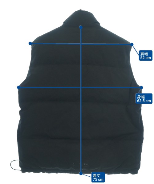 UNITED ARROWS&SONS（ユナイテッドアローズアンドサンズ）ダウンジャケット/ダウンベスト 黒 サイズ:L メンズ/2200659134011