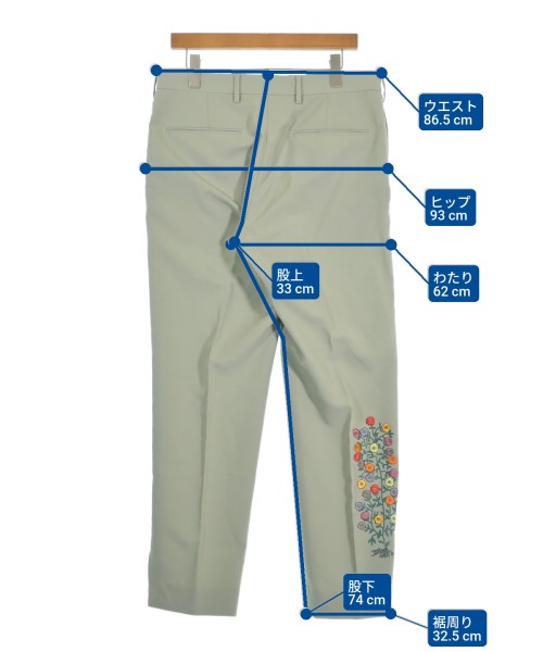 UNITED ARROWS&SONS（ユナイテッドアローズアンドサンズ）スラックス 緑 サイズ:XL メンズ/2200659400383