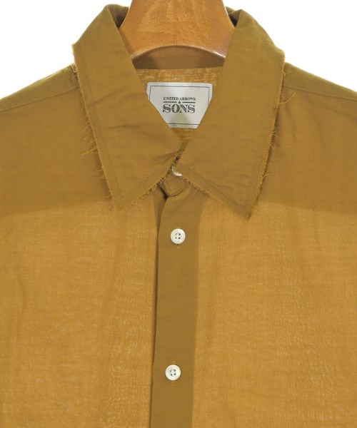 UNITED ARROWS&SONS（ユナイテッドアローズアンドサンズ）カジュアルシャツ ベージュ サイズ:M メンズ/2200703129789