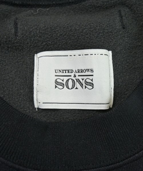 UNITED ARROWS&SONS（ユナイテッドアローズアンドサンズ）スウェット 黒 サイズ:M メンズ/2200713234022
