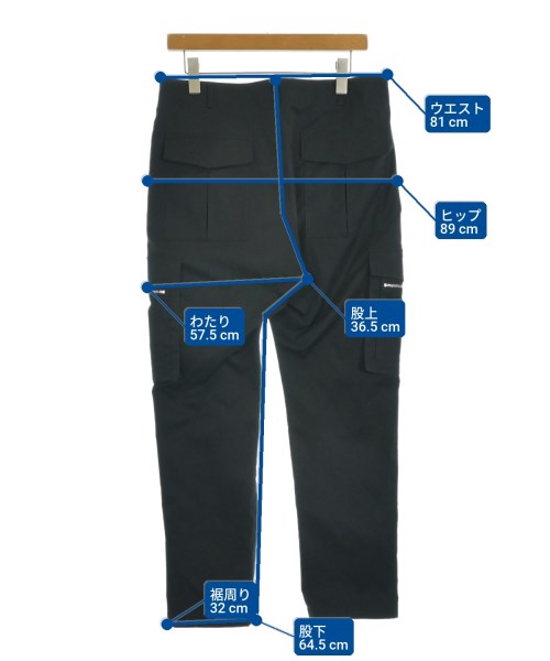 UNITED ARROWS&SONS（ユナイテッドアローズアンドサンズ）カーゴパンツ 黒 サイズ:L メンズ/2200647477175